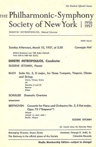 Mitropoulos programme 1957