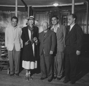 Schneider, la Reine Marie-José d’Italie, Casals, Istomin, Serkin au Théâtre de Perpignan en août 1951