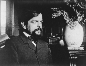 Claude Achille Debussy (Saint-Germain-en-Laye, 1862 - Paris, 1918), French composer and pianist in Paul Dukas library at Eragny after 