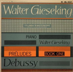 Gieseking Debussy pochette